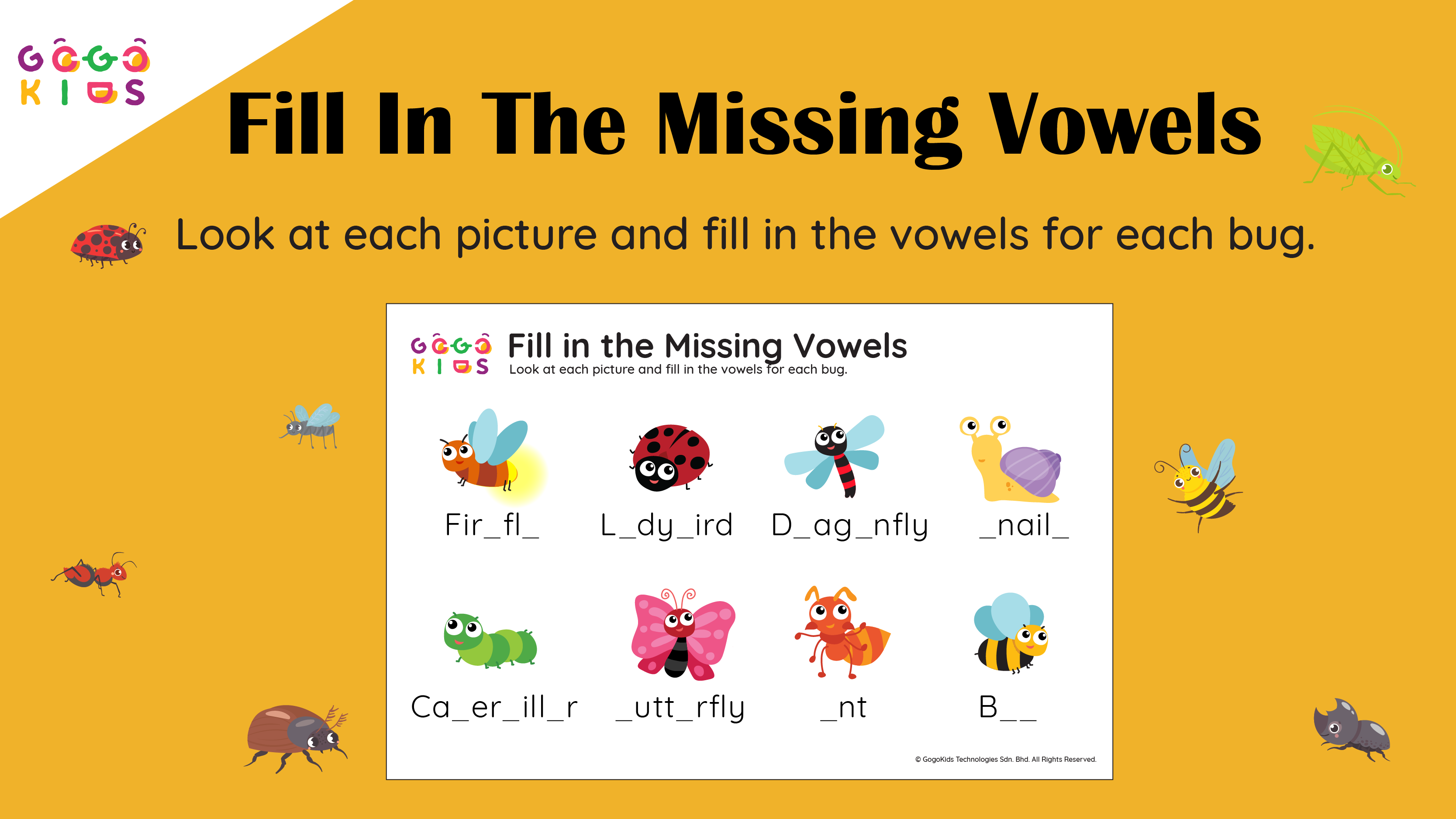 Words and Numbers: Fill In The Missing Vowels