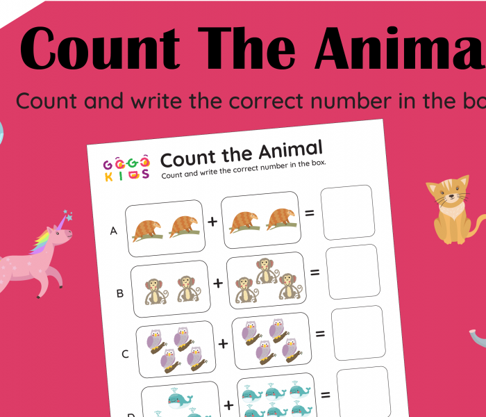 Words and Numbers: Count the Animal