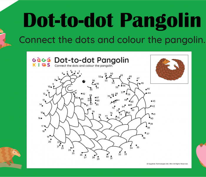 Art and Craft: Dot-to-dot Pangolin